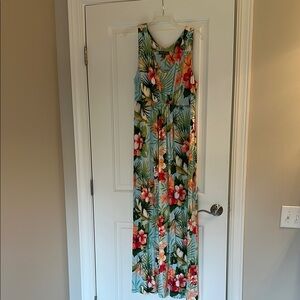 Tommy Bahama Tropical Floral Dress - Orange and Green